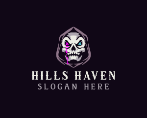  Skeleton Death Skull logo design