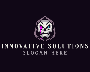  Skeleton Death Skull logo design