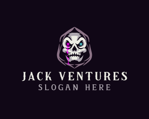  Skeleton Death Skull logo design