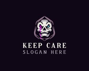  Skeleton Death Skull logo design