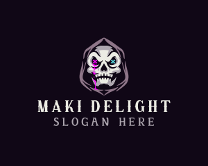  Skeleton Death Skull logo design