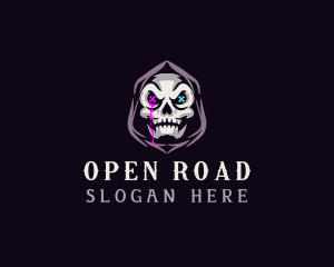  Skeleton Death Skull logo design