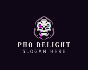  Skeleton Death Skull logo design