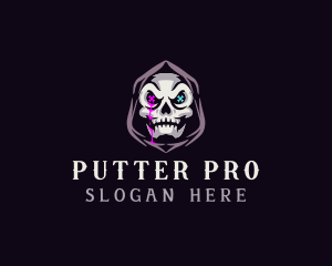  Skeleton Death Skull logo design