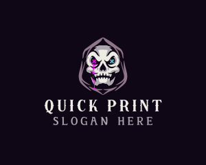  Skeleton Death Skull logo design