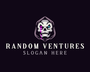  Skeleton Death Skull logo design