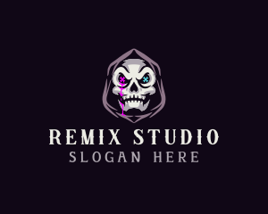  Skeleton Death Skull logo design