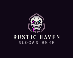  Skeleton Death Skull logo design