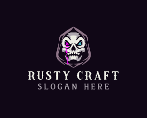  Skeleton Death Skull logo design