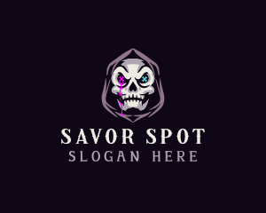  Skeleton Death Skull logo design