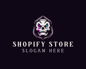  Skeleton Death Skull logo design