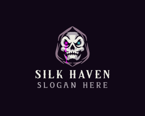  Skeleton Death Skull logo design