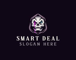  Skeleton Death Skull logo design