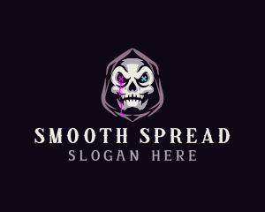  Skeleton Death Skull logo design