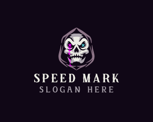  Skeleton Death Skull logo design