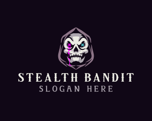  Skeleton Death Skull logo design