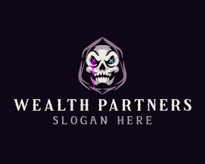  Skeleton Death Skull logo design