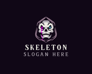 Skeleton Death Skull logo design