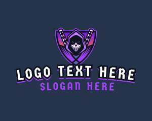 Icon - Skull Ninja Assassin logo design