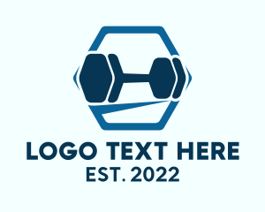 Hexagon Gym Dumbbell  Logo
