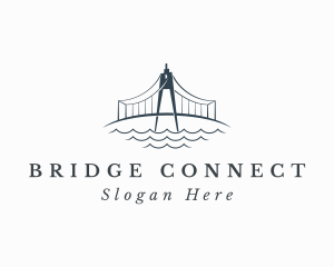 Bridge - Architecture Bridge Compass logo design