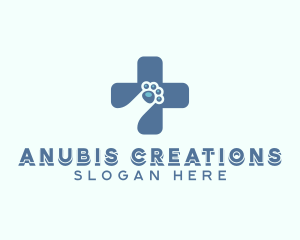 Paw Cross Veterinarian logo design