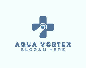 Paw Cross Veterinarian logo design