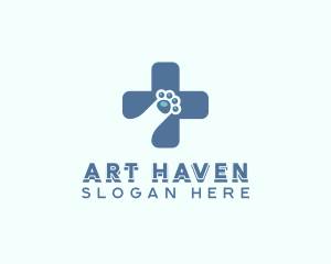 Paw Cross Veterinarian logo design