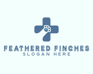 Paw Cross Veterinarian logo design