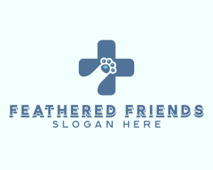 Paw Cross Veterinarian logo design