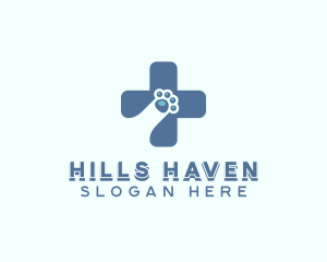 Paw Cross Veterinarian logo design