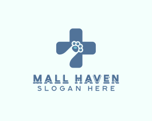 Paw Cross Veterinarian logo design