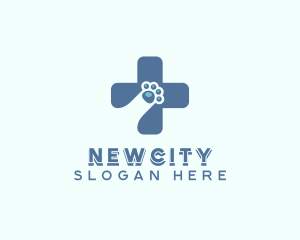 Paw Cross Veterinarian logo design