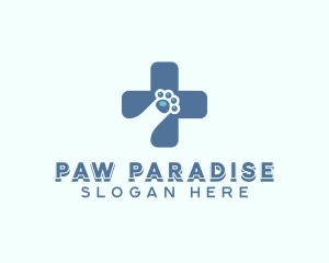 Paw Cross Veterinarian logo design