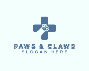 Paw Cross Veterinarian logo design