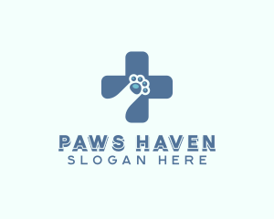 Paw Cross Veterinarian logo design