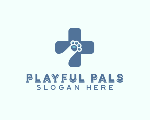 Paw Cross Veterinarian logo design