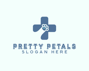 Paw Cross Veterinarian logo design