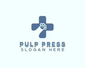 Paw Cross Veterinarian logo design