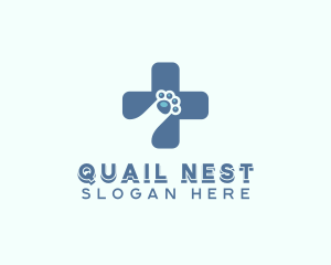 Paw Cross Veterinarian logo design