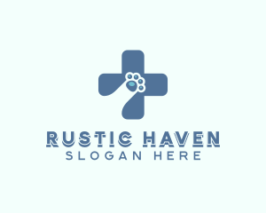 Paw Cross Veterinarian logo design