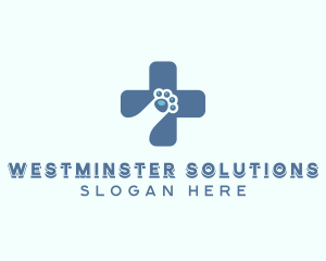 Paw Cross Veterinarian logo design