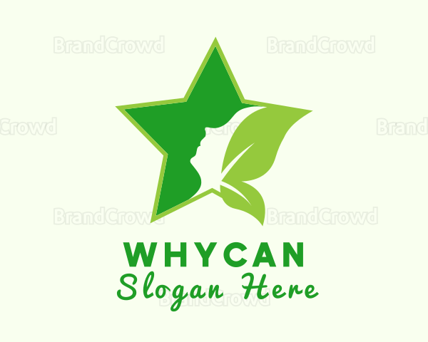 Star Natural Beauty Woman Logo