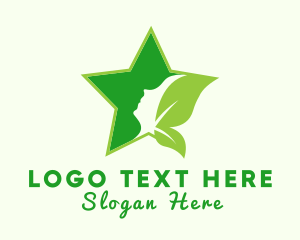 Healthy Lifestyle - Star Natural Beauty Woman logo design