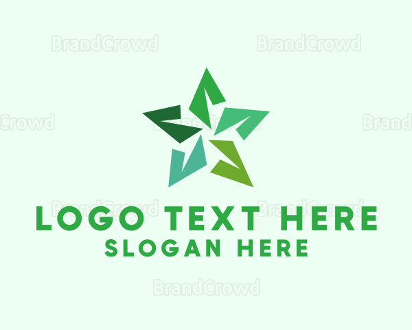 Origami Star Plant Logo