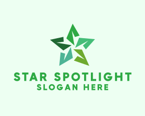 Origami Star Plant logo design