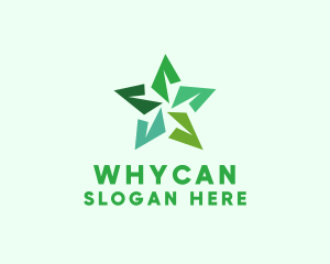 Biology - Origami Star Plant logo design