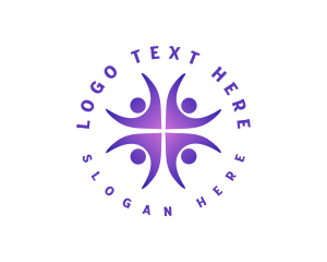 Human - People Community Foundation logo design