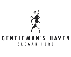 Pony Horse Gentleman logo design