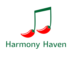 Melody - Hot Chili Music logo design